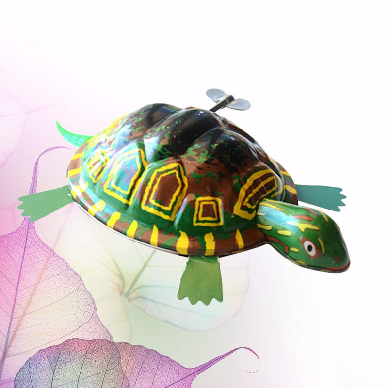 2 Stück Aufziehspielzeug Langlebige leichte Schildkröte Kreatives Lernspielzeug