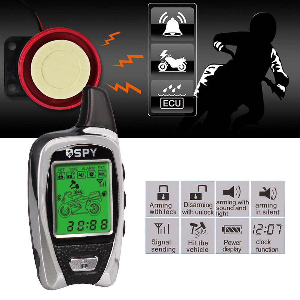 spy alarm motorcycle