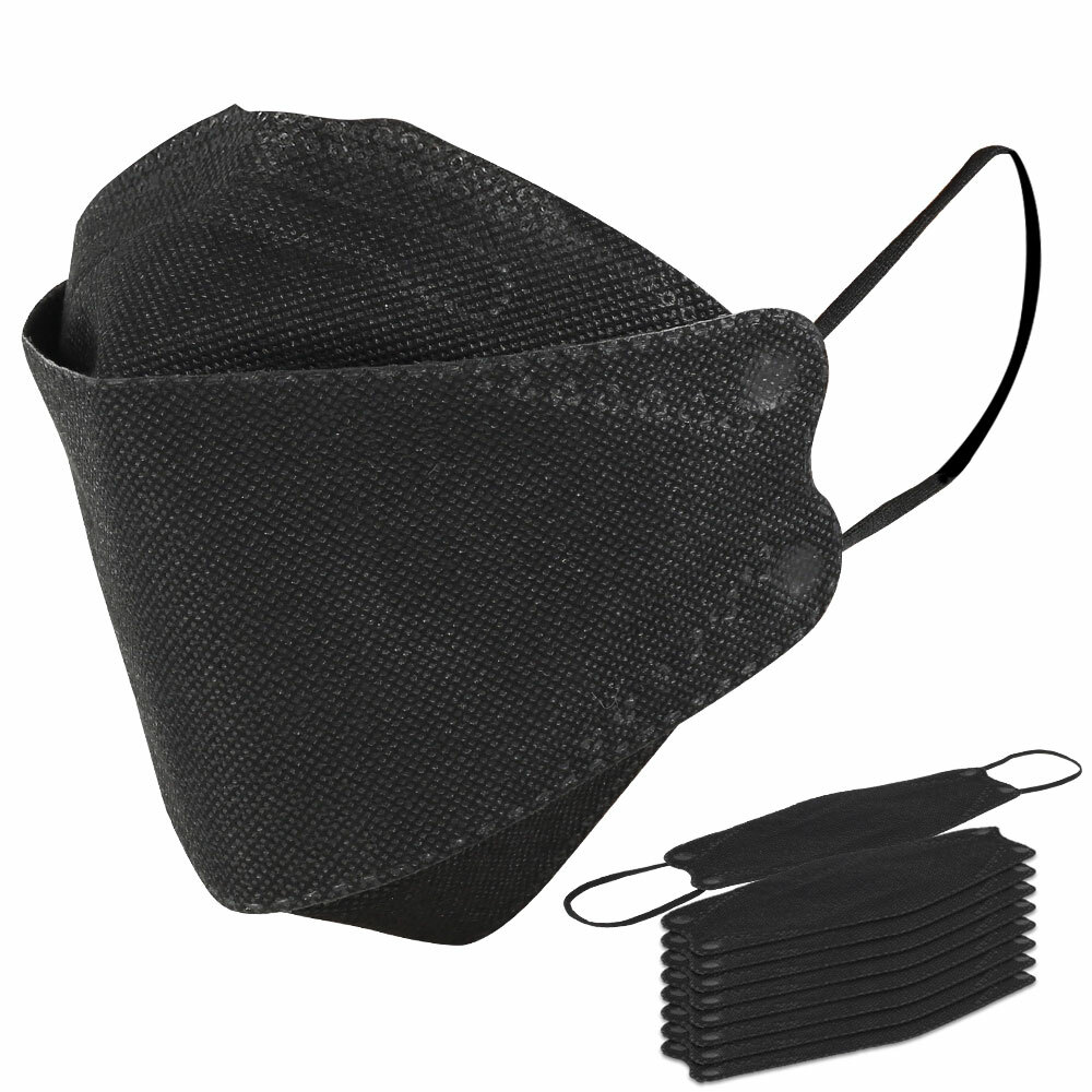 10/50/100Pcs KF94 Black Face Masks Adult Protective Reusable Cover surg