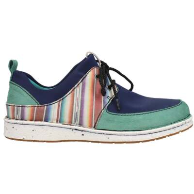 

Justin Boots Vista Lace Up Womens Blue Flat Flat Casual JL281, Синий, Justin Boots Vista Lace Up