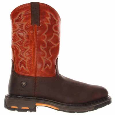 

Мужская оранжевая рабочая защитная обувь Ariat Workhog 13 дюймов со стальным носком с электроприводом 1, Оранжевый, Ariat Workhog 13 Inch Electrical Steel Toe Work
