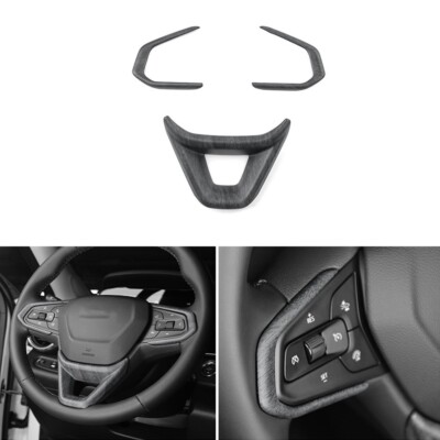 Wood Grain O-Shape Steering Wheel Frame Cover Trim For Chevy Trax Trailblazer