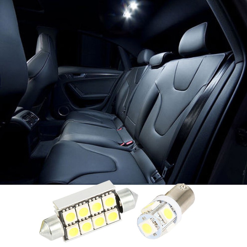 Canbus Car Interior Map Dome Sun Visor Overhead Light Kit Bulbs For Audi A3 S3 Rs3 8l 8p 8pa 8v 1996 2015 Cool White Interior Light Audi A3 8l Ledinterior Lights For Cars