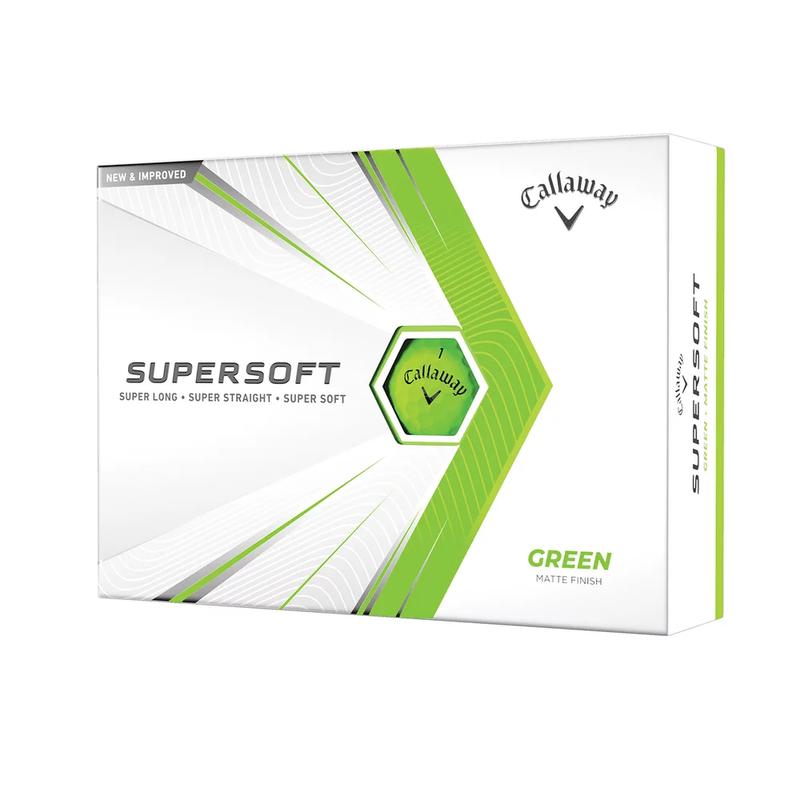 Callaway Supersoft 2021 Golf Balls, Matte Green, 12 Pack Free Delivery