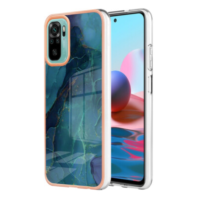 Case For Xiaomi Redmi Note 10s Phone Shockproof Protector Cover Marble Pattern