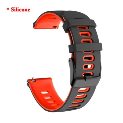 20mm Silikon / Leder Armband Für Amazfit GTS 4 2 Mini 2e Bip U Pro Watch Strap