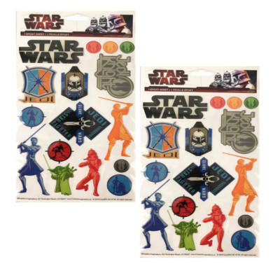 Creative Imaginations - Star Wars Epoxy Stickers - (2 Pack) - Birthday Favor NEW