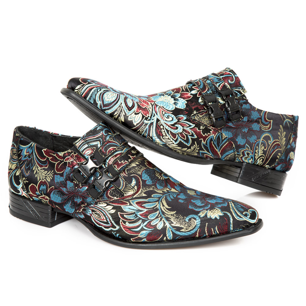 NEW ROCK ROCK M.NW2288 S21 SCHWARZ,ROT,BLAU,YELLOW - STIEFEL, VIP, HERREN