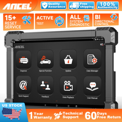 Ancel X7 Bidirectional All System OBD2 Scanner Car Bluetooth Diagnostic Tablet T