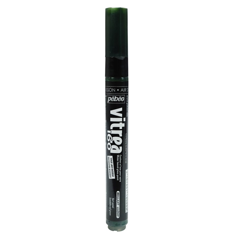 Pebeo Vitrea 160 Glass Marker, Glossy, Sandalwood Green