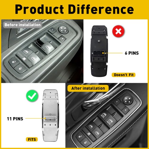 For Jeep Grand Cherokee Dodge Car Power Window Master Control Switch 68086693AC