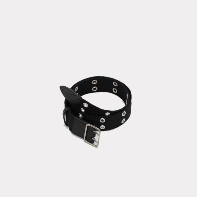 Pre-owned Golden Goose Eyelet Belt Black G34ma355.a1