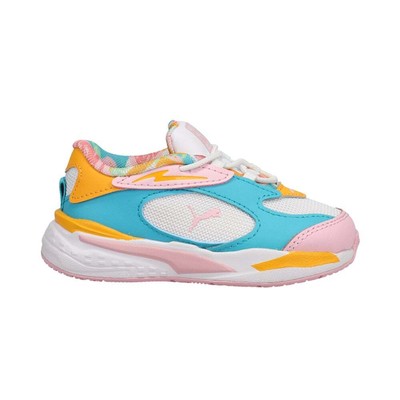 Белые кроссовки Puma Rs-Fast Flower Aura Infant Girls Повседневная обувь 382596-01