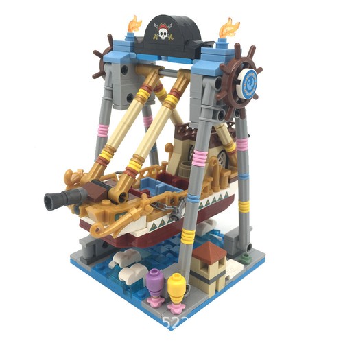 Bausteine LOZ1717 Vergnügungspark Serie Piratenschiff Mini Spielzeug 541PCS OVP