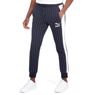 

Puma Pinstripe Track Pants Мужские повседневные брюки размера  530178-06, Синий, Puma Pinstripe Track Pants