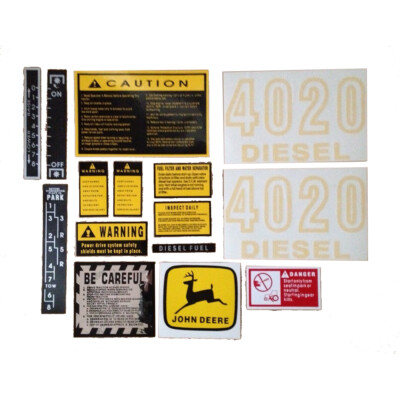 Fits John Deere 4020 Diesel Tractor Hood Decal Set JD4020