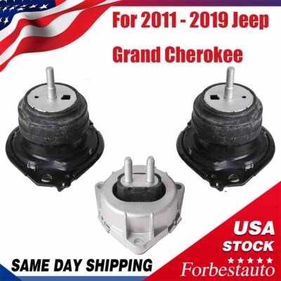 3PCS Engine Motor & Trans Mount For 2011-2019 Jeep Grand Cherokee 3.6L 5.7L RWD