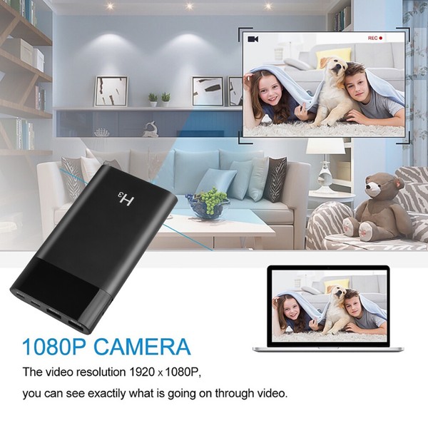 1080p security camera system advertisement with monitor display.