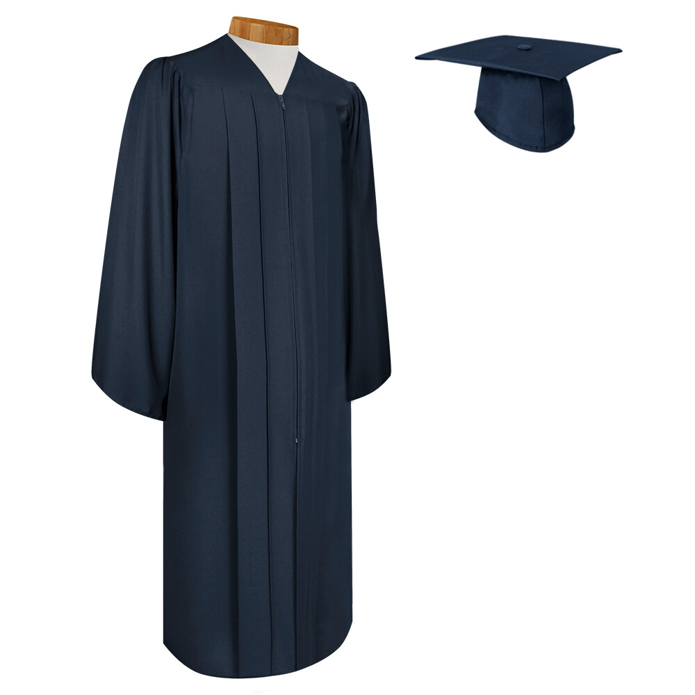 Endea Graduation Matte Navy Blue Cap and Gown eBay