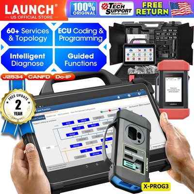Launch X431 PAD VII X-PROG 3 OBD2 Car Diagnostic Scanner K Programming J2534