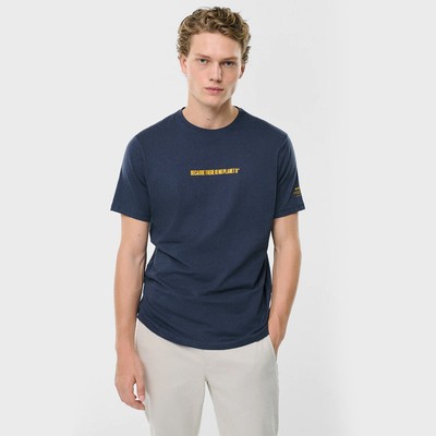 

Ecoalf Birca SS Lifestyle Футболка Мужская темно-синяя, Синий, Ecoalf Birca SS Lifestyle T-Shirt