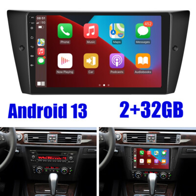 For BMW 3 E90 M3 328i 335i Android 13 2+32GB CarPlay Car Stereo GPS Navi Radio