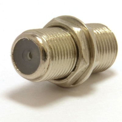 F Type Connector Coupler for Joining Satellite Virgin Cables with Nut 001107