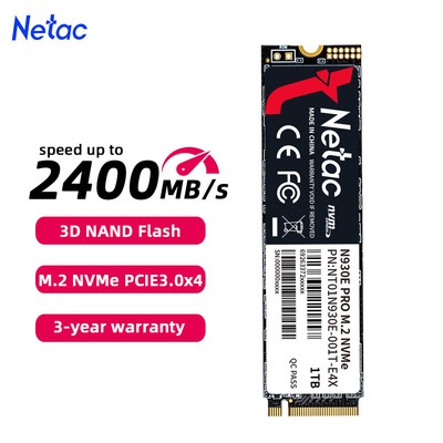 Netac Internal SSD 1T Solid State Drive M.2 2280 NVMe PCIe Gen3x4 Up to 1800MBps
