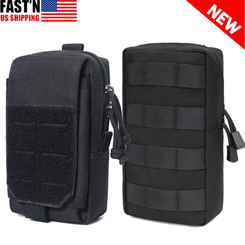 Military Utility Tactical Waist Belt Bag Molle Pouch Edc Tools Bag Phone Case