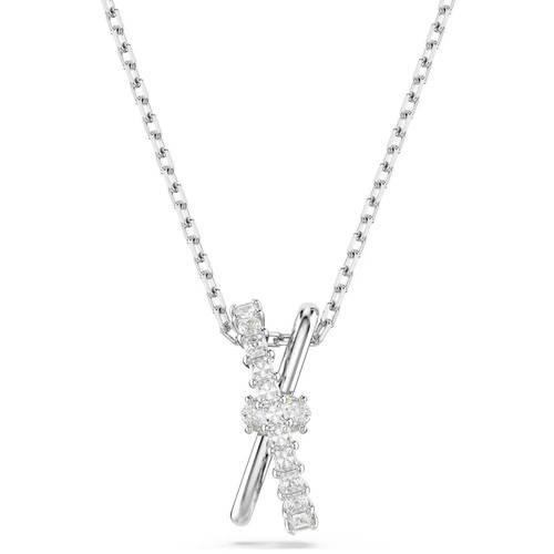 Swarovski Hyperbola necklace Infinity and Heart Mixed Metal