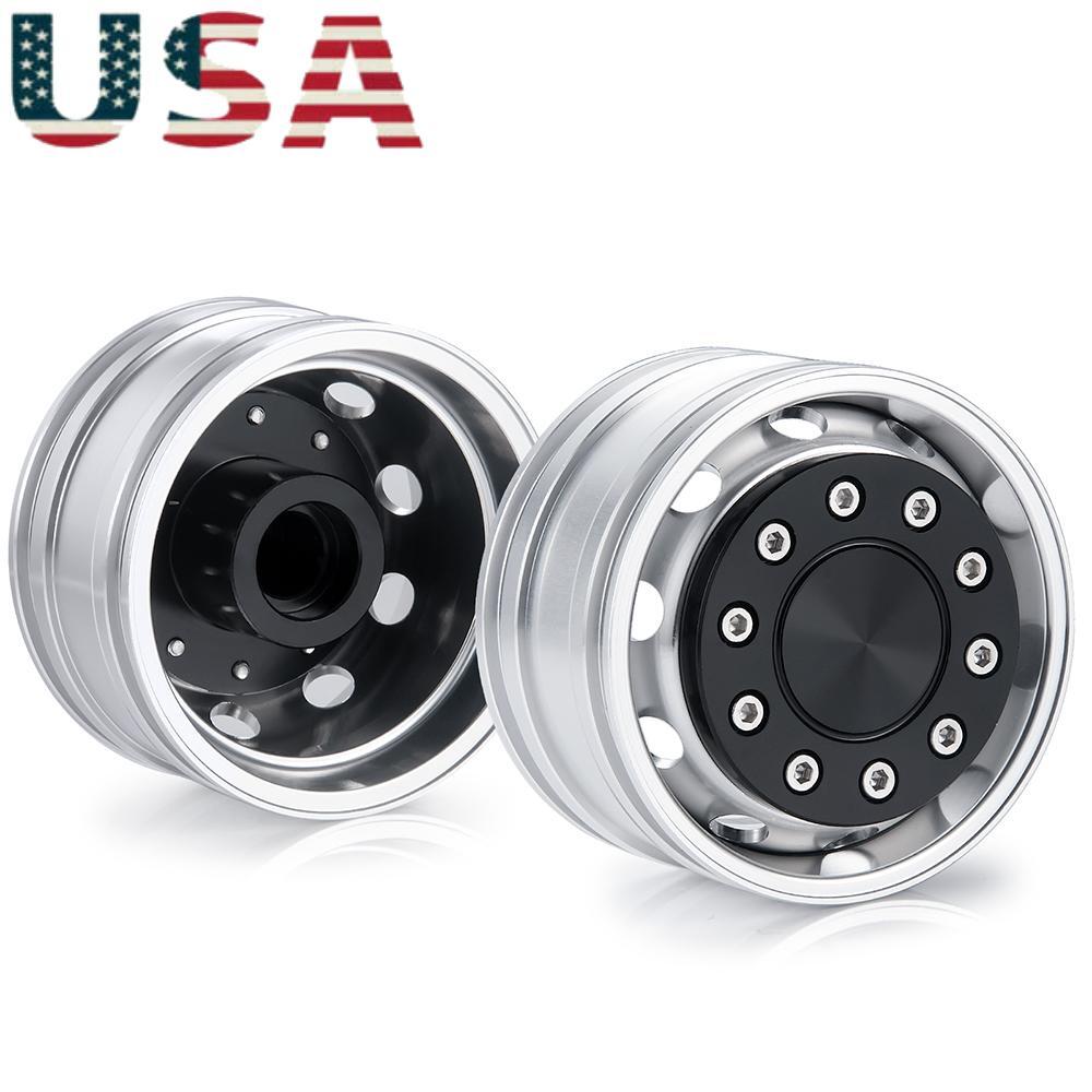 1/2/4Pcs Alum Front Wheel Rim Hub Bearing for RC 1:14 Tamiya