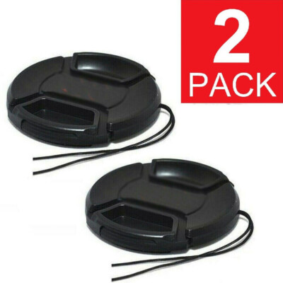 NEW 2x 55mm Snap-On Front Lens Cap Cover FOR Sony Alpha A200 A300 A350 A230 A330