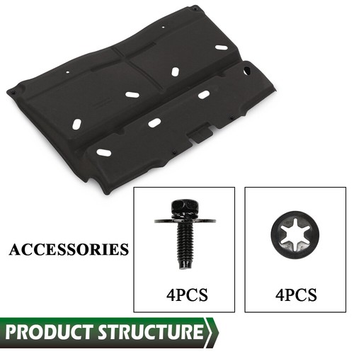 Fit For 2018-2024 Ford F-150 Front Engine Splash Shield Guard Under Cover