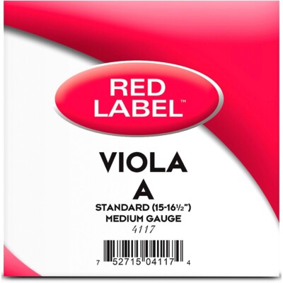 Super Sensitive Red Label Series Viola A String 15 to 16-1/2 in., Medium