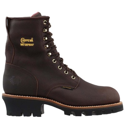 Chippewa Paladin 8-дюймовая водонепроницаемая рабочая обувь со стальным носком мужская коричневая рабочая защитная обувь
