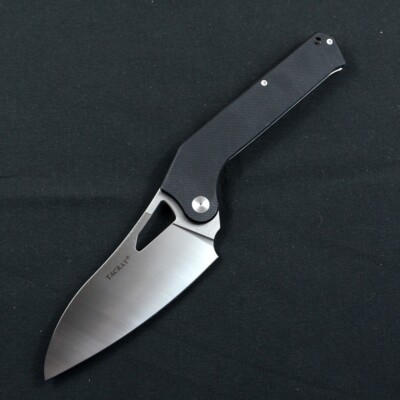TACRAY Chef VG10 Blade Folding Knife Black G10 Handle