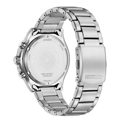 Pre-owned Citizen At2560-84x Mens Watch Eco-drive Chronograph 43mm 10atm
