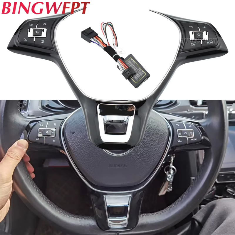 For VW Volkswagen MK6 Golf 7 Polo 2014-2019 Volume Phone Audio Switch Multifunct