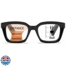 ZXYOO Near-range Workspace Progressive Reading Glasses for Women,Blue Light Blocking Reader Oversized Oprah Square Anti Glare/Eyestrain Spring Hinge（Black+1.75）