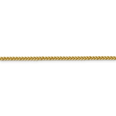 Pre-owned Superdealsforeverything Real 14kt Yellow Gold 2.35mm Semi-solid 3-wire Wheat Chain; 20 Inch