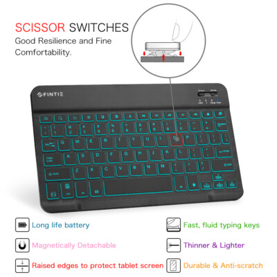 Backlit Keyboard Case for Samsung Galaxy Tab A8 10.5 inch 2022 Slim Stand Cover