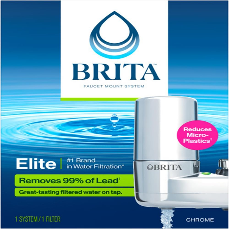 On Tap Faucet Water Filter System, Chrome (Packaging may vary)