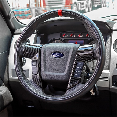 Fit Ford F150 Steering Wheel Moulding Cover Bezel trims 2009-2014