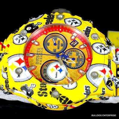Pre-owned Invicta Nfl Reserve Subaqua Specialty Pittsburgh Steelers Hydroplated Watch
