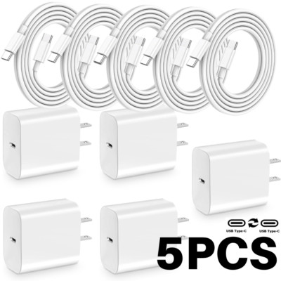 New Fast Charger 60W USB C To USB C Cable PD Adapter For iPhone 15 Plus iPad Pro