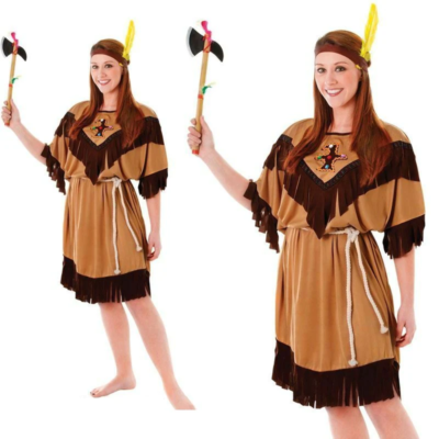 Indian Woman Wild West Ladies Cowboy Western Pocahontas Fancy