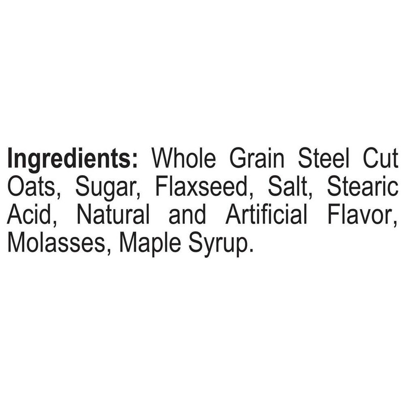 Better Oats Maple and Brown Sugar Steel Cut Oatmeal Packets with Flax Seeds
