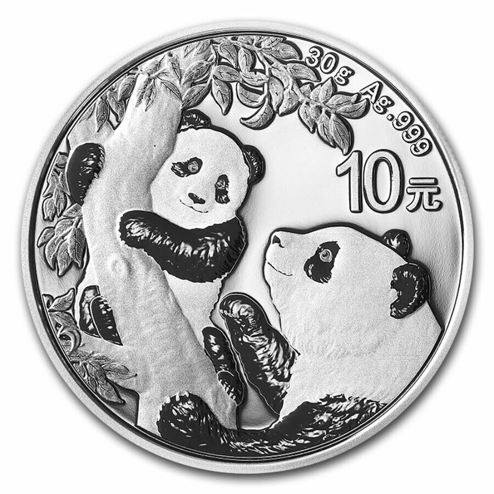 2021 10 Yuan Silver Chinese Panda .999 30g Brilliant