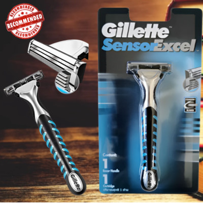 Gillette Sensor Excel Razor Blades Twin Shaver Cartridges Handle Men Women New.