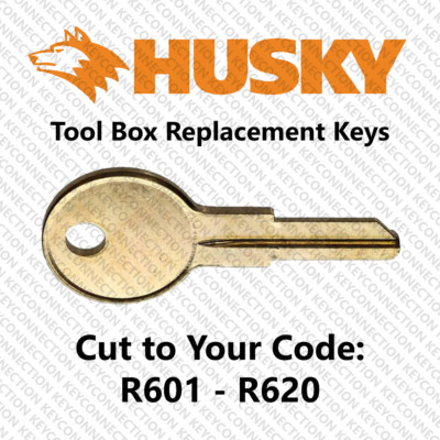 Husky Toolbox Key Replacement Home Depot llaves Cut to Code R601-R620 601-620